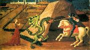 UCCELLO, Paolo St George and the Dragon qt USA oil painting artist